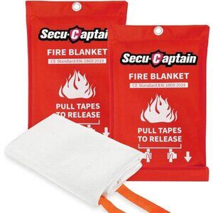 Emergency Fire Blanket for Home and Kitchen - 2 Pack